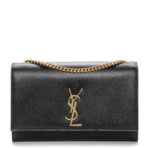 SAINT LAURENT Grain De Poudre Classic Monogram Kate